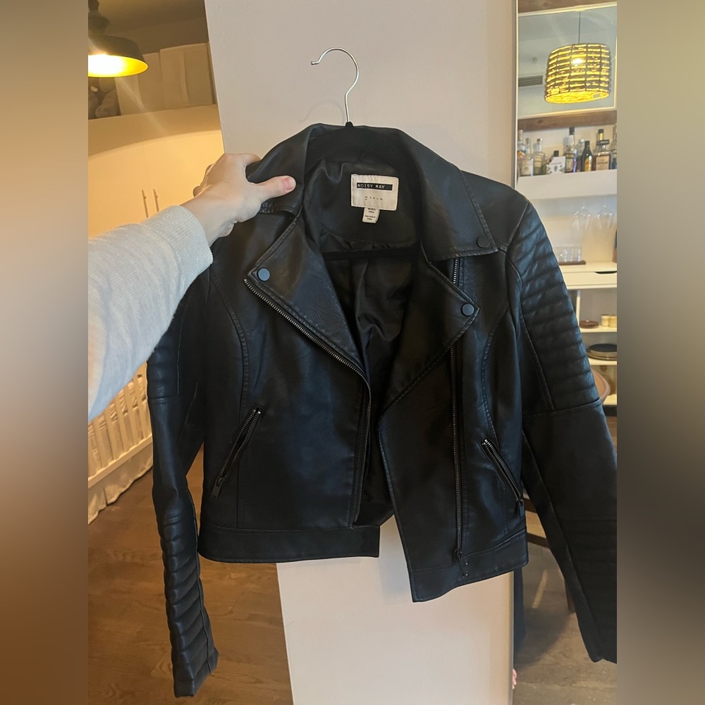 Vegan leather jacket perfect condition!